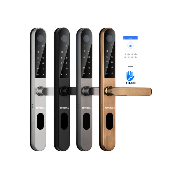 serrure intelligente pour porte en aluminium